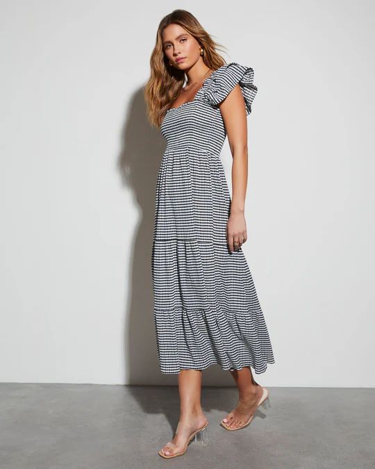Fables Striped Smocked Maxi Dress | VICI Collection