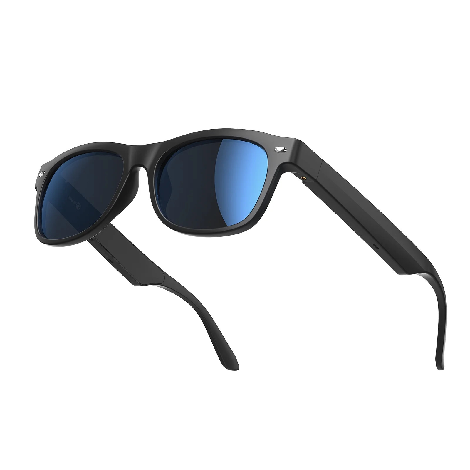 WeariQ Bluetooth Smart Glasses – Matte Black Audio Sunglasses – Blue Polarized Lenses, Open-E... | Walmart (US)
