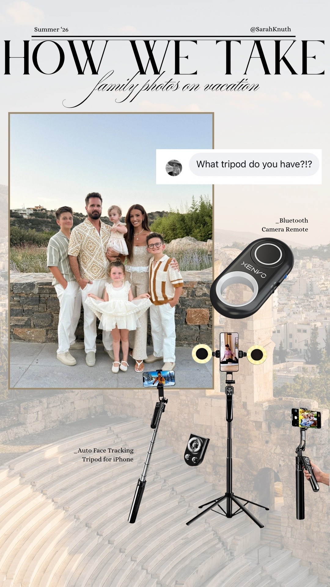 Tripod, selfie stick, family photos

#LTKTravel
