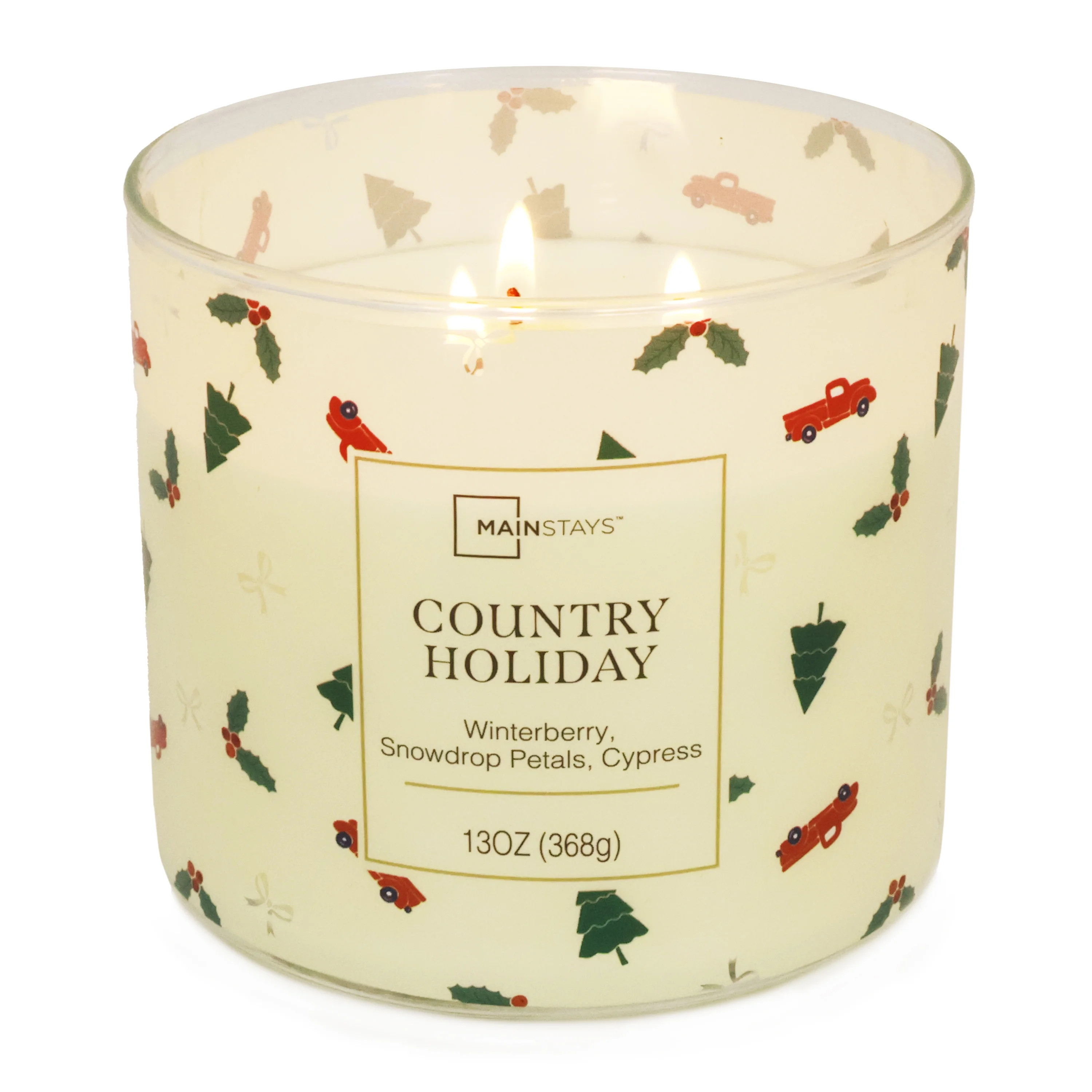Mainstays 3-wick Country Holiday, 13-Ounce | Walmart (US)