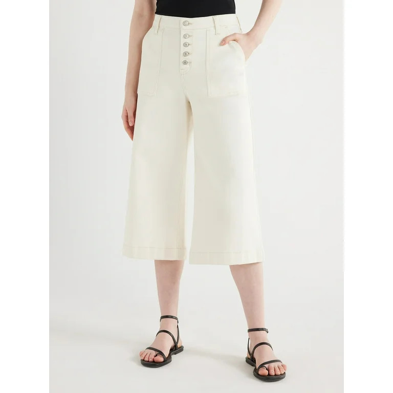 Scoop Women's Utility Culotte Pants, Sizes 0-18 | Walmart (US)