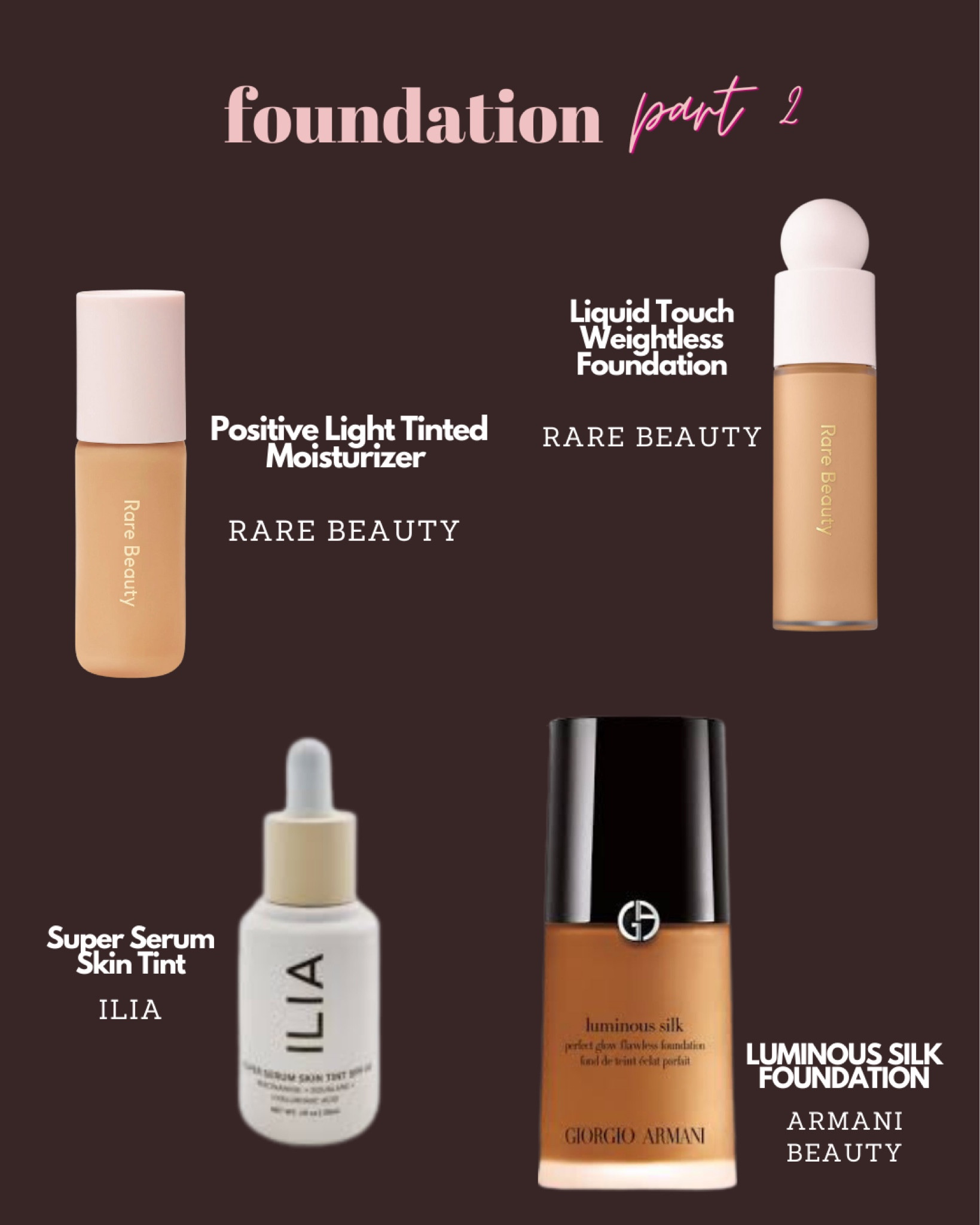 SEPHORA SALE RECS: FOUNDATION PT. 2

#LTKBeautySale #LTKbeauty #LTKGiftGuide