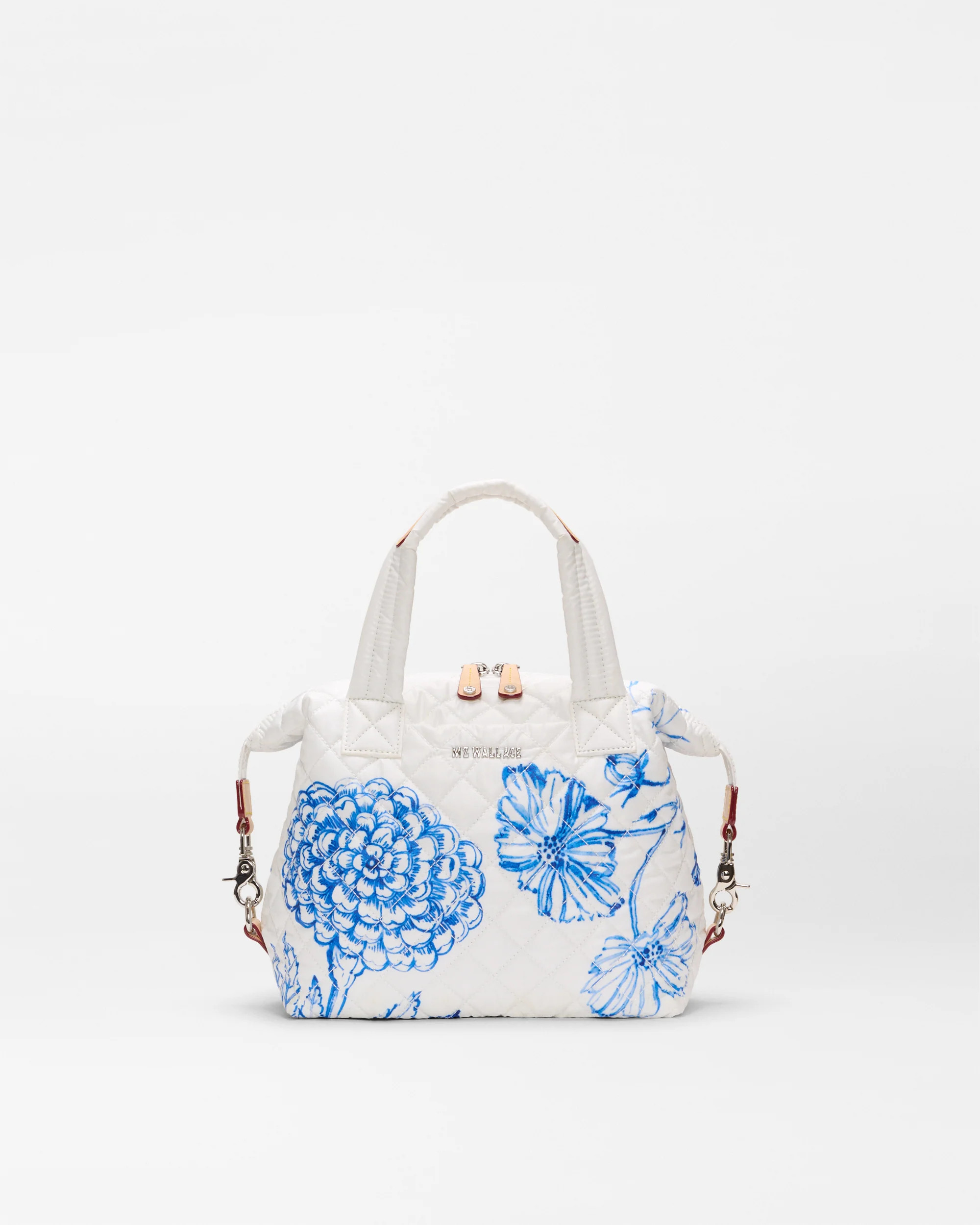 MZ Wallace Porcelain Blue/Floral Small Sutton Deluxe – Crossbody | MZ Wallace | MZ Wallace