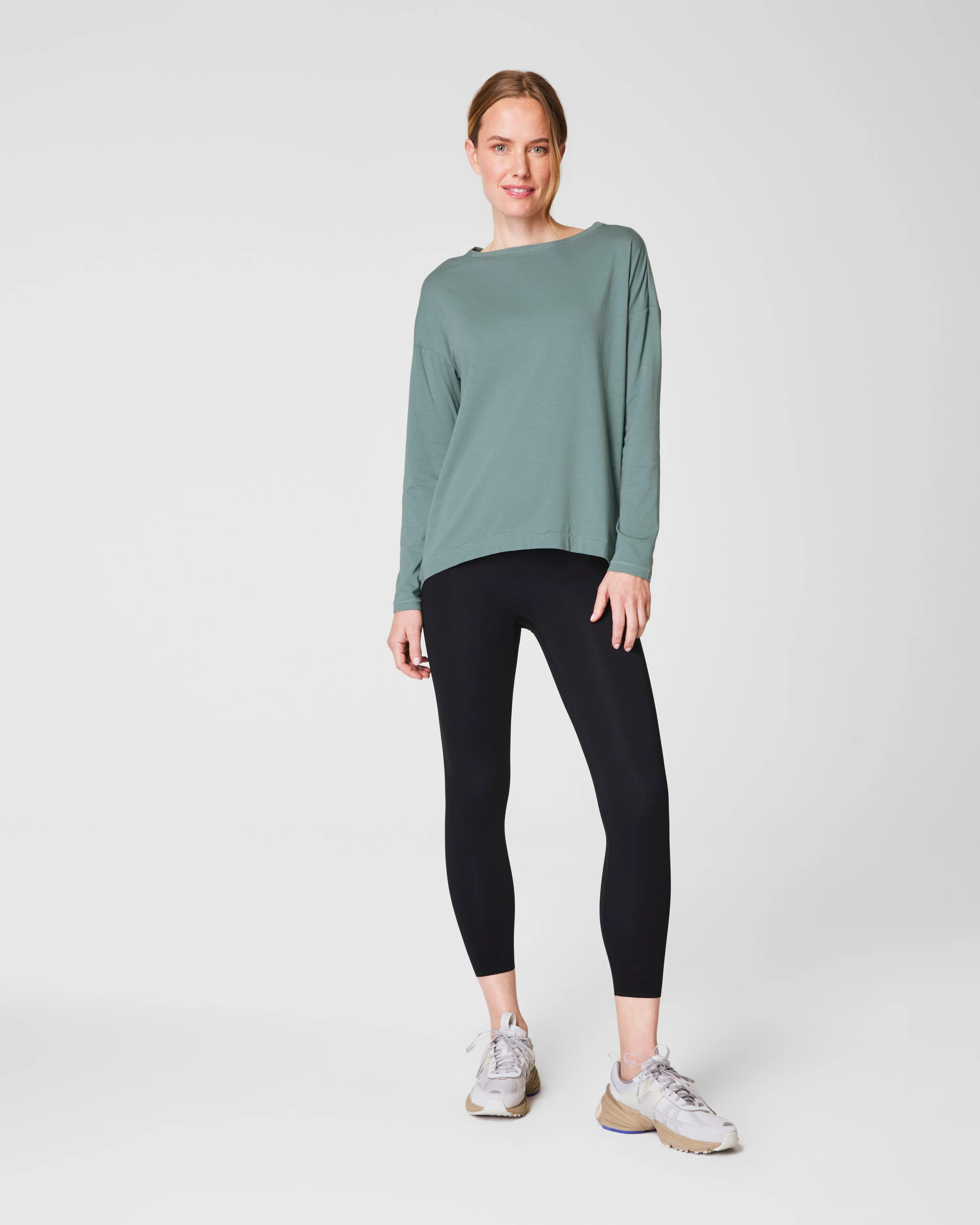 Long Sleeve Workout Top with 4-Way Stretch | SPANX | Spanx