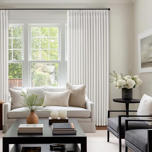 Cortinas filtrantes de luz de 100 pulgadas para puertas corredizas de vidrio, juego de 2 paneles ... | Amazon (US)