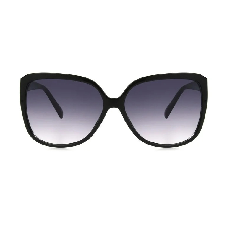 Sunsentials By Foster Grant Women's Butterfly Black Sunglasses | Walmart (US)