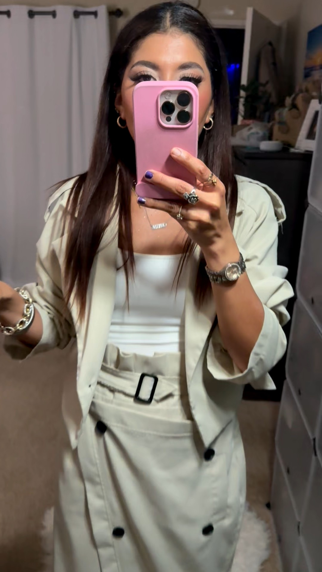 Streetwear but make it chic 🤍 Lightweight wrap skirt + long sleeve jacket set = effortless cool. Dress it up or down with sneakers, boots, flats, or heels—just add accessories and go.
Size S

streetwear outfit, wrap skirt, long sleeve jacket, lightweight jacket, chic street style, casual chic outfit, elevated basics, versatile outfit, everyday style, modern streetwear, minimalist outfit, fall street style, neutral outfit, layered look, sneakers outfit, boots outfit, heels outfit, flats outfit, accessorized look

#LTKootd #LTKGiftGuide #LTKWorkwear