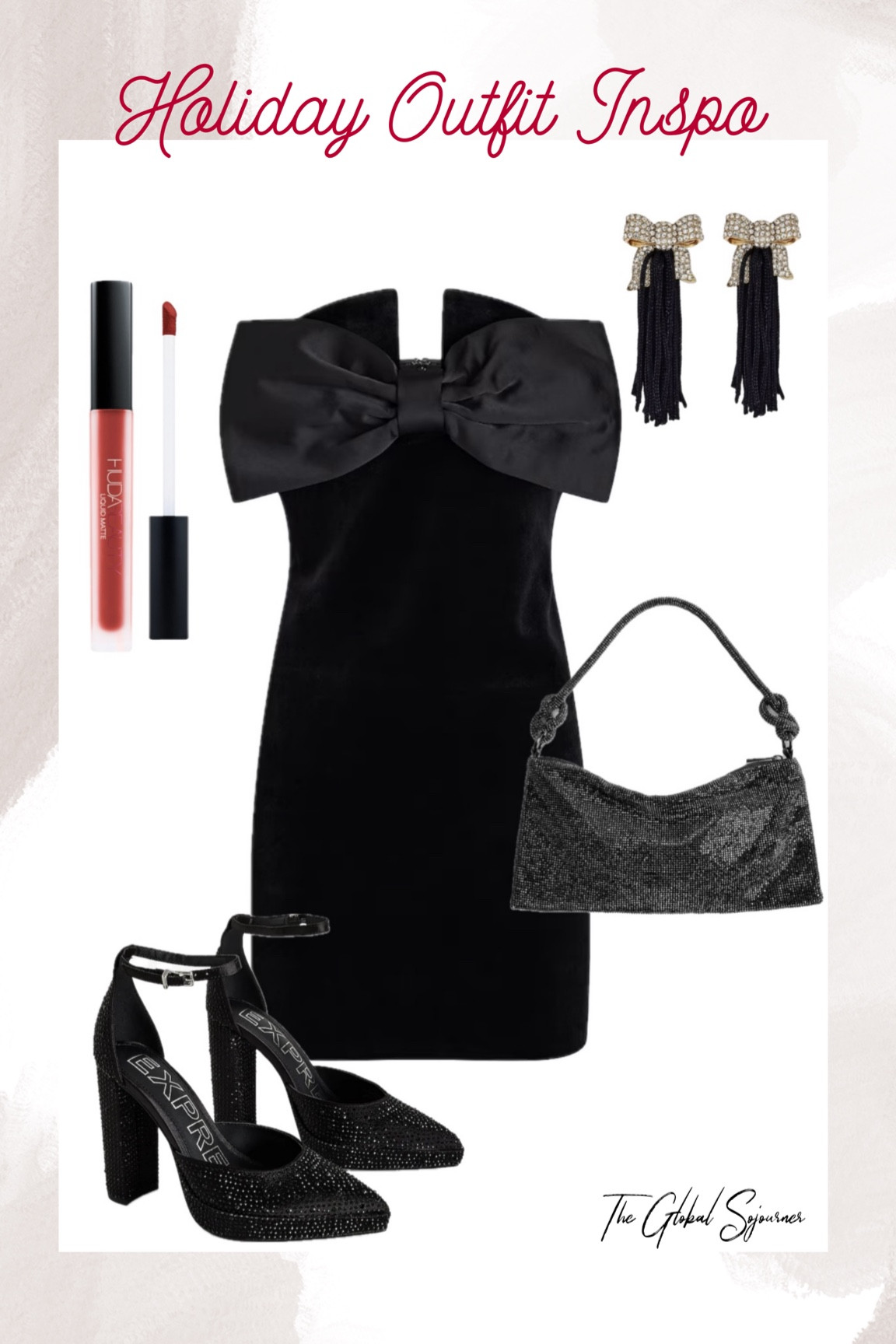 This stunning velvet mini dress with a bow detail is currently 40% off! Also I love these sequin shoes & bag. The bow earrings are sugarfix Baublebar at Target & I love a red lip during the holidays and this huda beauty liquid lipstick is my favorite in the shade “miss america” 

#LTKstyletip #LTKparties #LTKHoliday