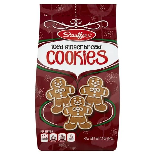 Stauffer's Iced Gingerbread Cookies, 12 Oz - Walmart.com | Walmart (US)