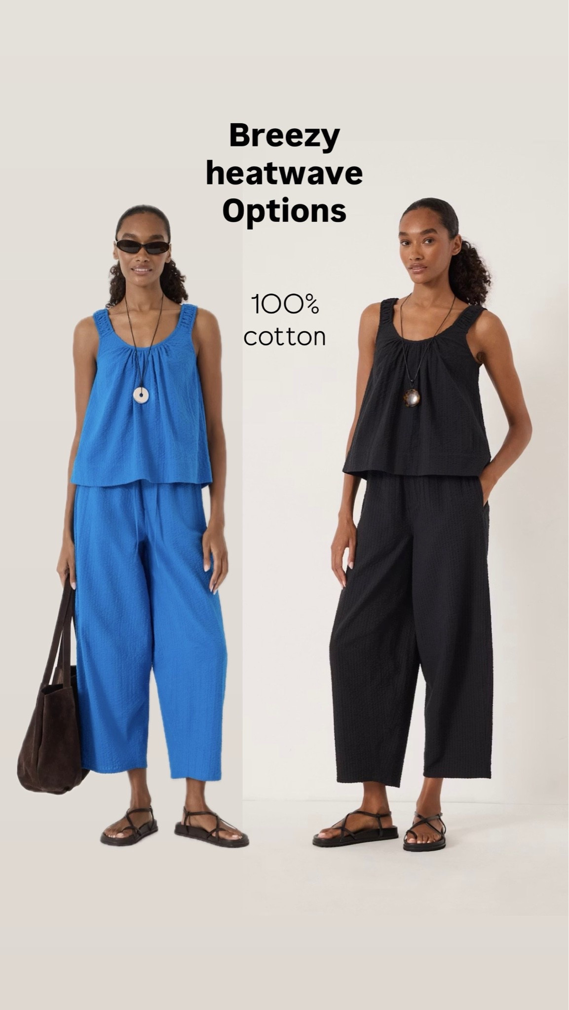 Fabulous heatwave Co ord. 100% cotton, light and comfy. Wear separately or together for lots of summer options x

#LTKsummer #LTKstyletip