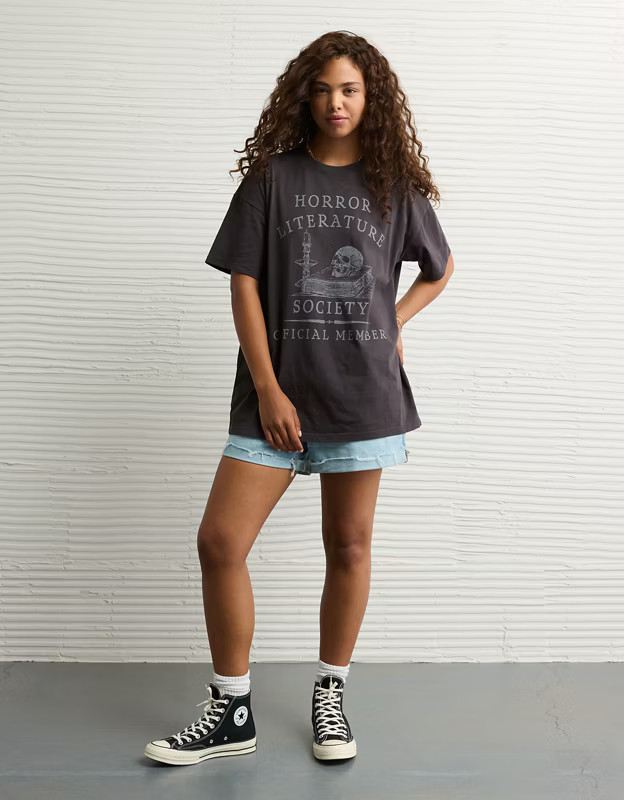 AE Oversized Halloween Graphic T-Shirt | American Eagle Outfitters (US & CA)