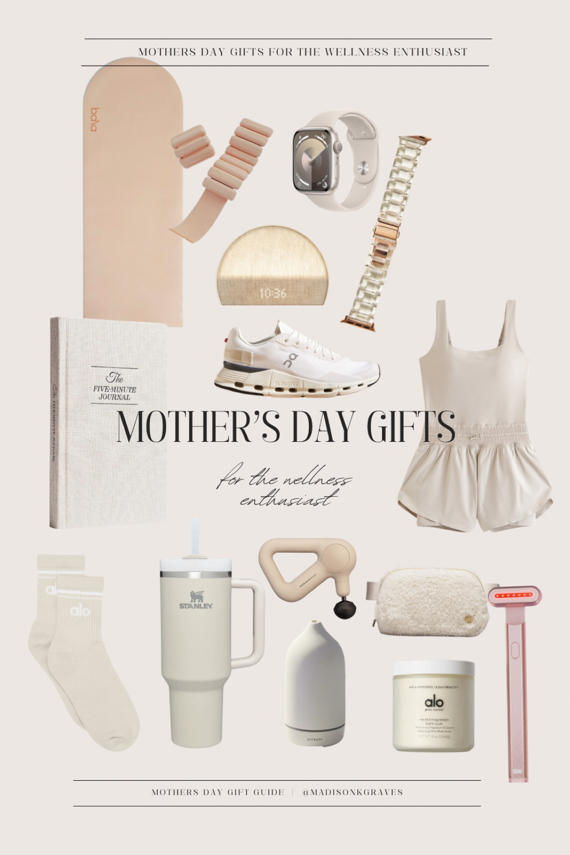 Mother’s Day Gift Guide - for the Wellness Enthusiast. 

These are my top picks for the wellness mamas in our life. 

Along with, alo yoga, healthy, clean girl, it girl, neutral, neutral fashion, neutral aesthetic, exercise, gym fit, oncloud, beauty, clean beauty, self care gifts, self care, spa gift guide, spa inspired, #LTKsalealert #LTKfindsunder100

Follow my shop @Madisonkgraves on the @shop.LTK app to shop this post and get my exclusive app-only content!

#liketkit #LTKGiftGuide
@shop.ltk
https://liketk.it/4DWQH

#LTKFitness #LTKFindsUnder100 #LTKGiftGuide