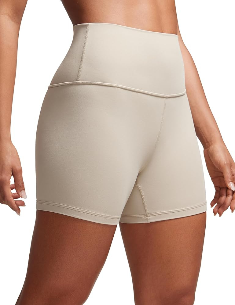 CRZ YOGA Butterluxe Biker Shorts 4'' - High Waisted Booty Workout Volleyball Yoga Womens Spandex | Amazon (US)