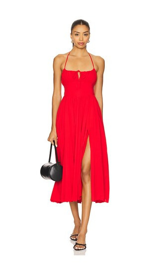 MAJORELLE Summer Midi Dress in Cherry Red. Size M | Revolve Clothing (Global)