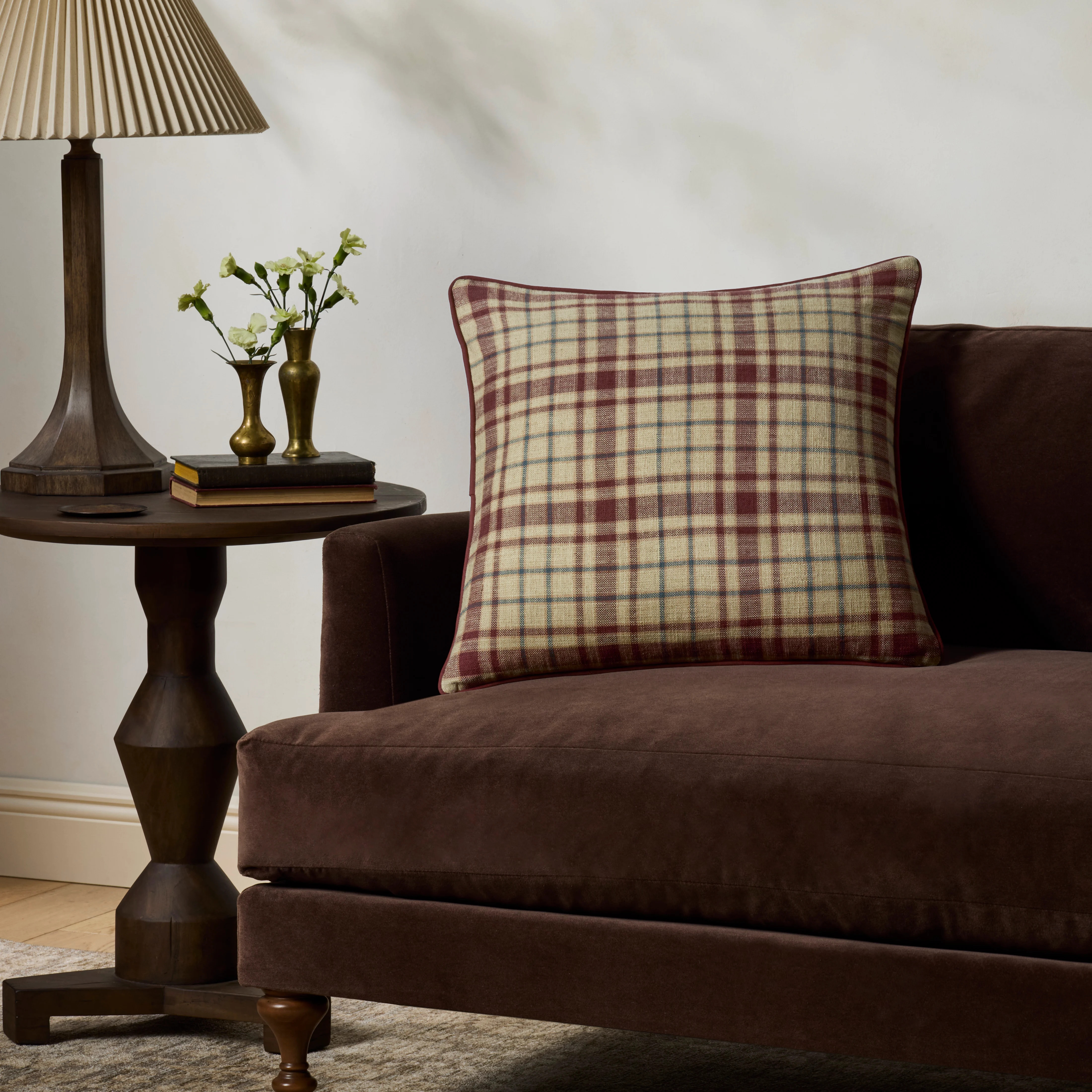 Chris Loves Julia x Loloi-Alder Pillow-PCJ-0045-Brick | Rugs Direct