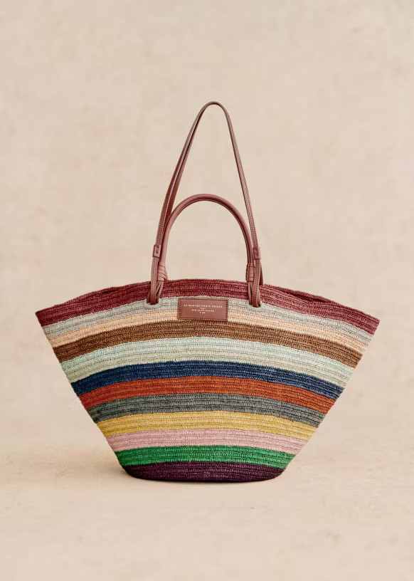Raphia Stripes Multico | Sezane Paris