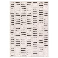 Jaipur Living Vibe Javyn Global Cream Linear Outdoor Rug - 8'x10' | Kathy Kuo Home