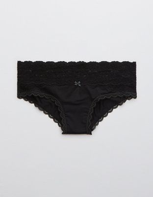 Aerie Sugar Cookie Lace Shine Cheeky Underwear | American Eagle Outfitters (US & CA)