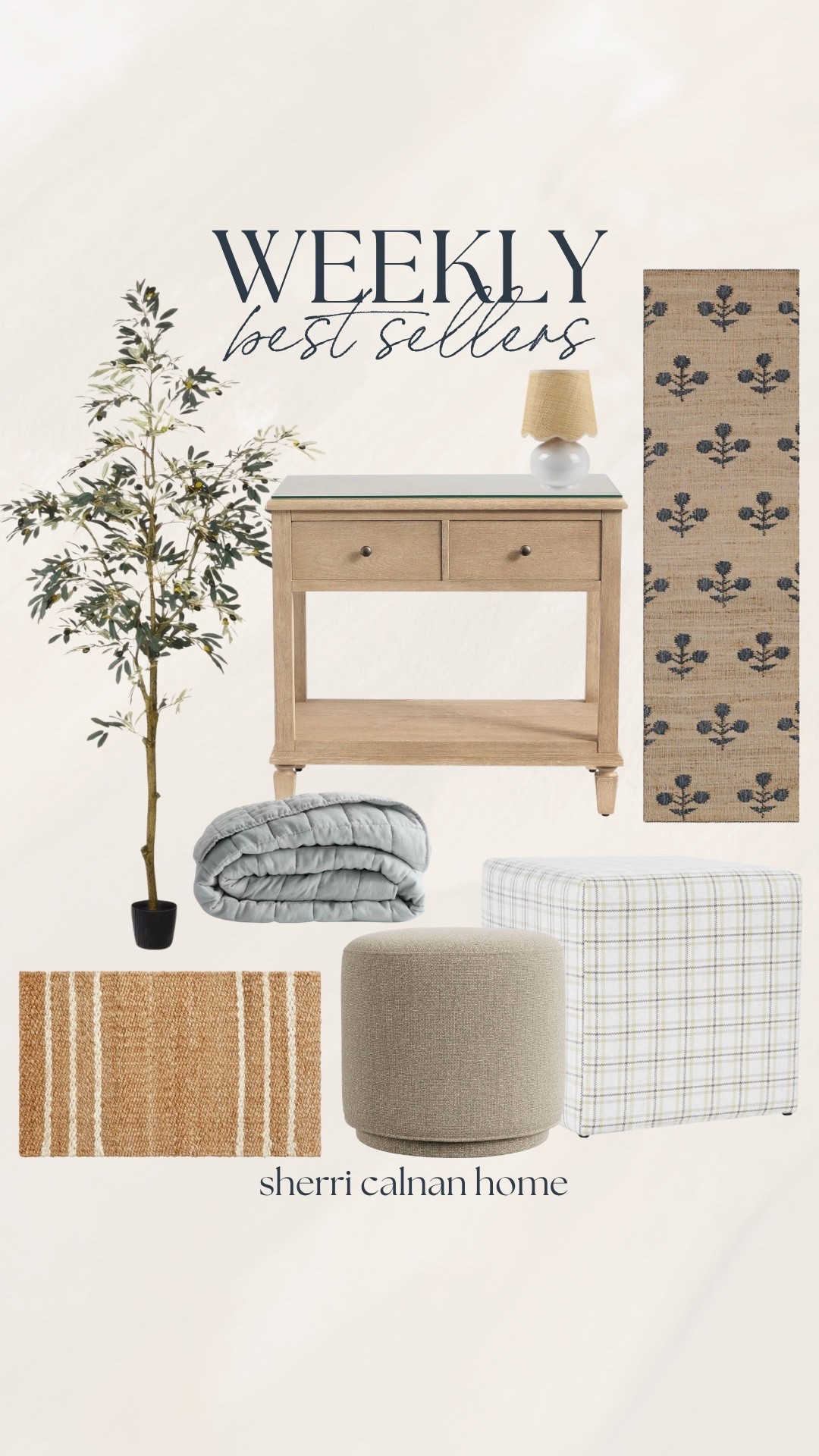 Your favorites from this week are in! Some longstanding best sellers are still in the mix, but some new finds made their way to the top—this jute doormat (which is under $40), this plaid ottoman, and this faux olive tree (which is on sale!) 👏🏼

#LTKHome #LTKSaleAlert