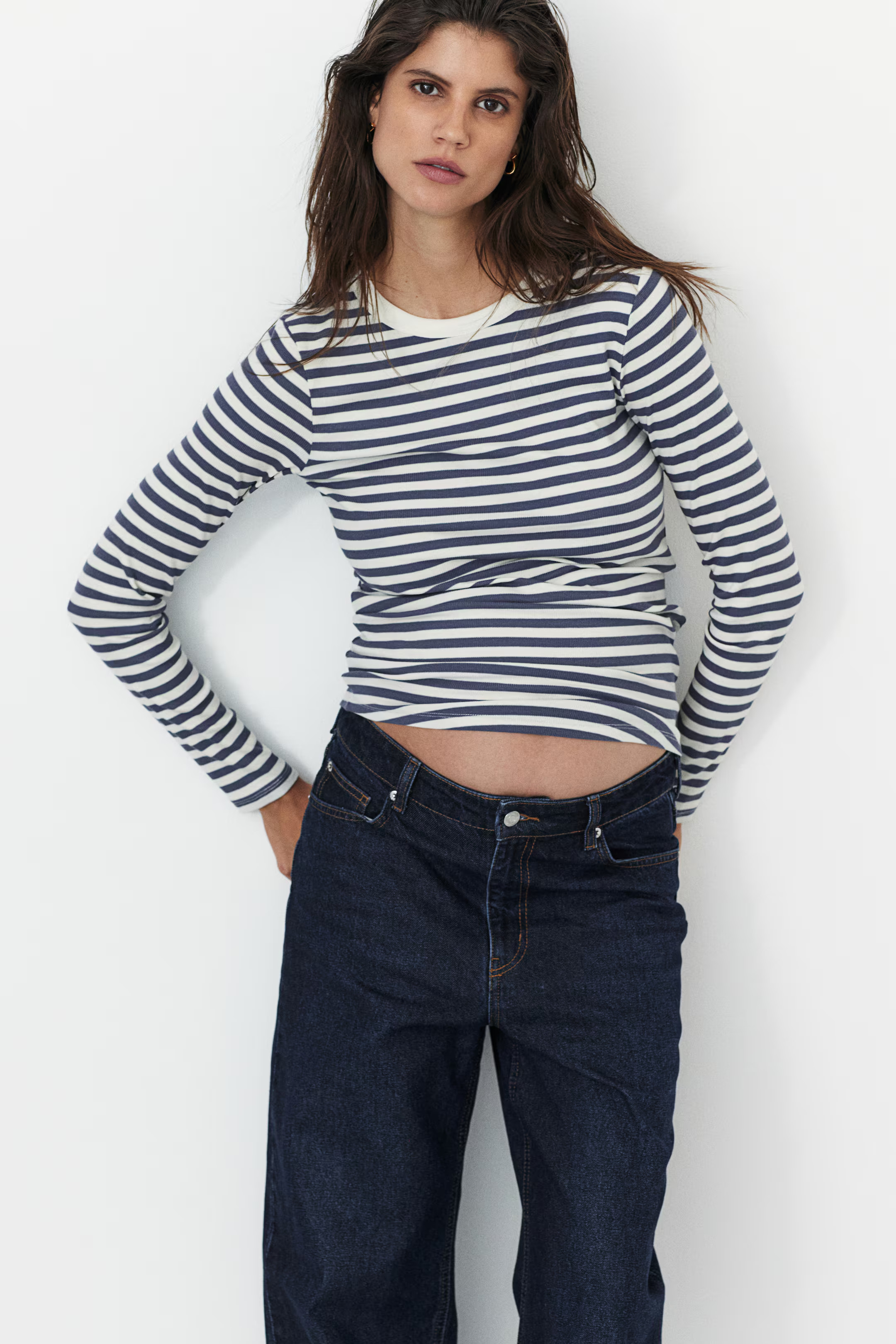 MAMA Ribbed Jersey Top | H&M (US + CA)