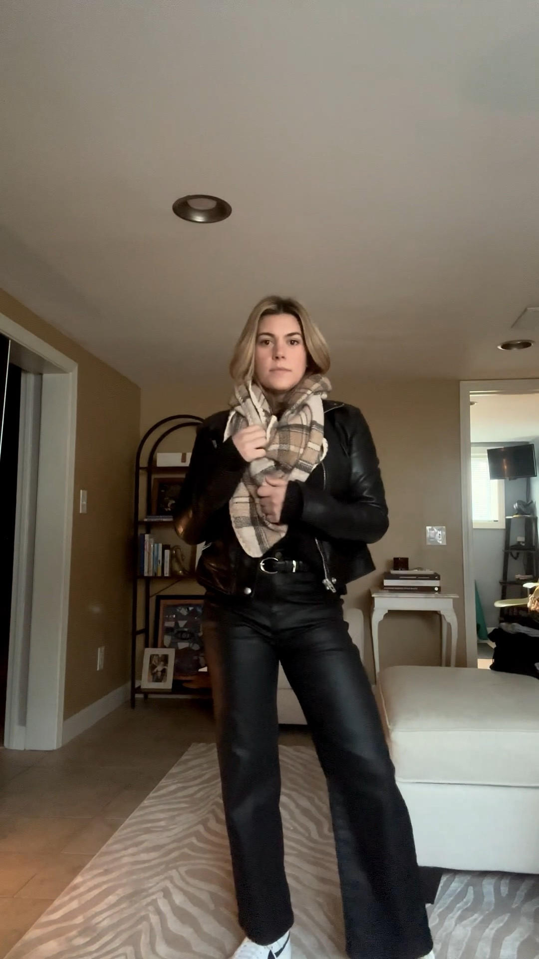 Grwm to head back to work! Dressing up an all black leather outfitt

#LTKgrwm #LTKootd #LTKPetite