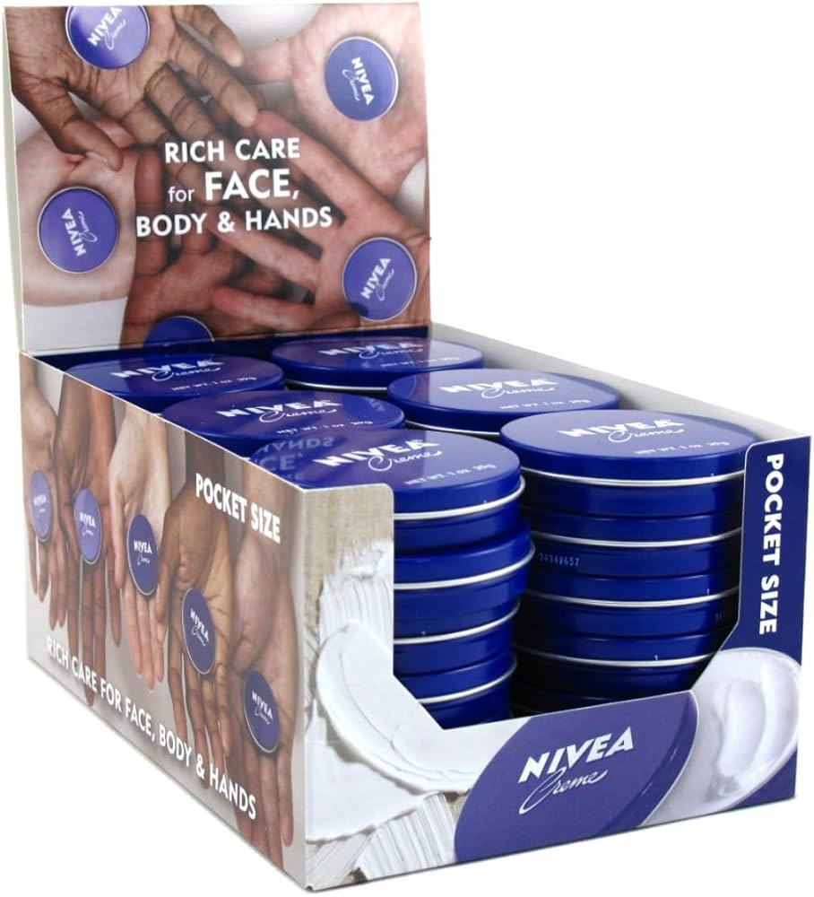 NIVEA Scented Creme - 1oz Travel Size Tins (Pack of 36) - Hydrating Whole Body Moisturizer for Dr... | Amazon (US)