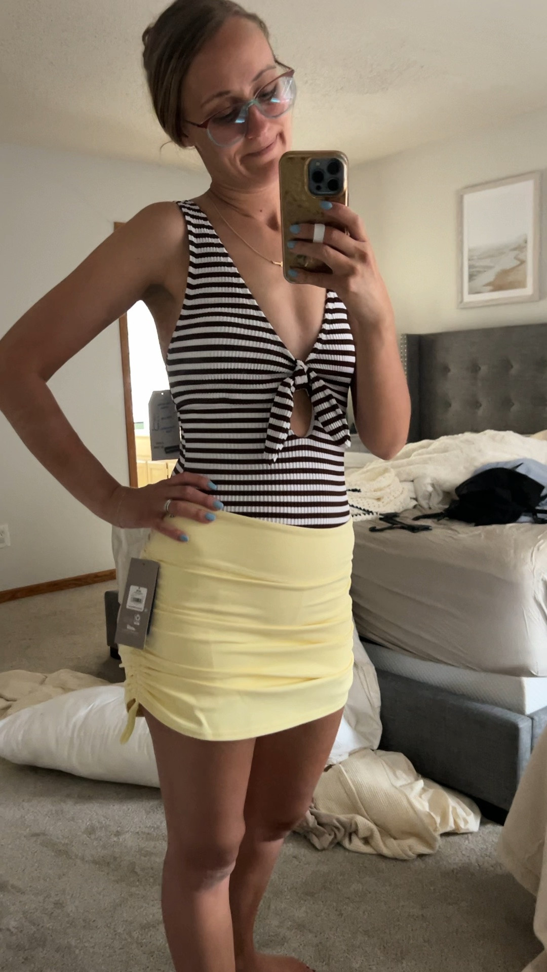 Luxury resort/beach look for less! I was shocked how well this swimsuit fit. I usually struggle to find one pieces that fit my long torso but this one 🙌🙌 so comfy too. It’s a ribbed material. And this skort feels like Lululemon. Like c’mon people—Walmart is stepping it up!

#LTKgrwm #LTKootd #LTKSwim