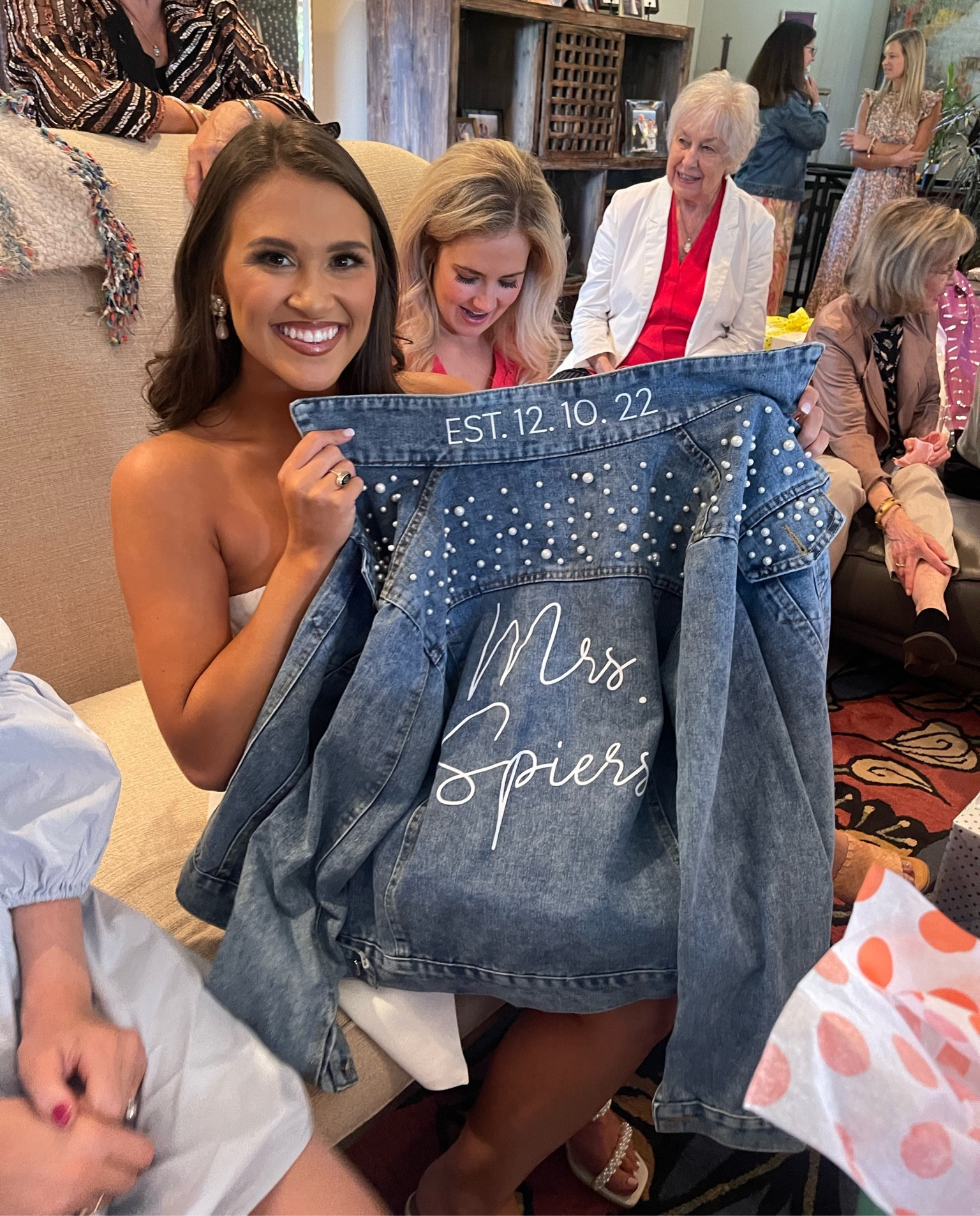 sweetest gift for a bride! I loved wearing this on my bachelorette and throughout our engagement season. 🤍💍💒💗

#LTKfindsunder100 #LTKwedding #LTKstyletip