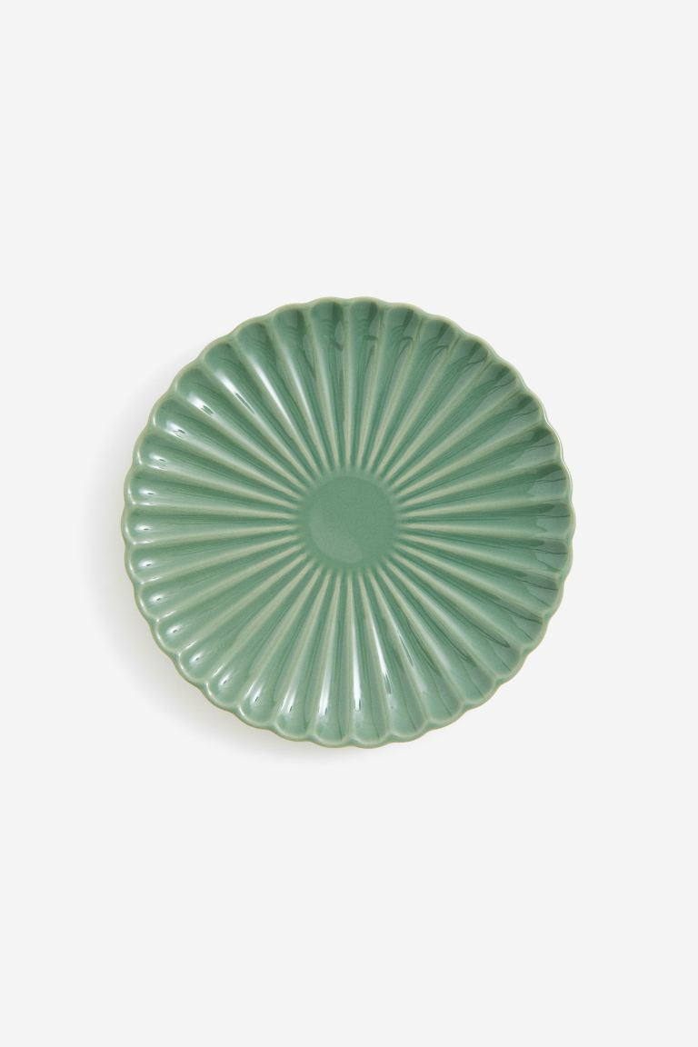 Small Porcelain Plate - Green - Home All | H&M US | H&M (US + CA)