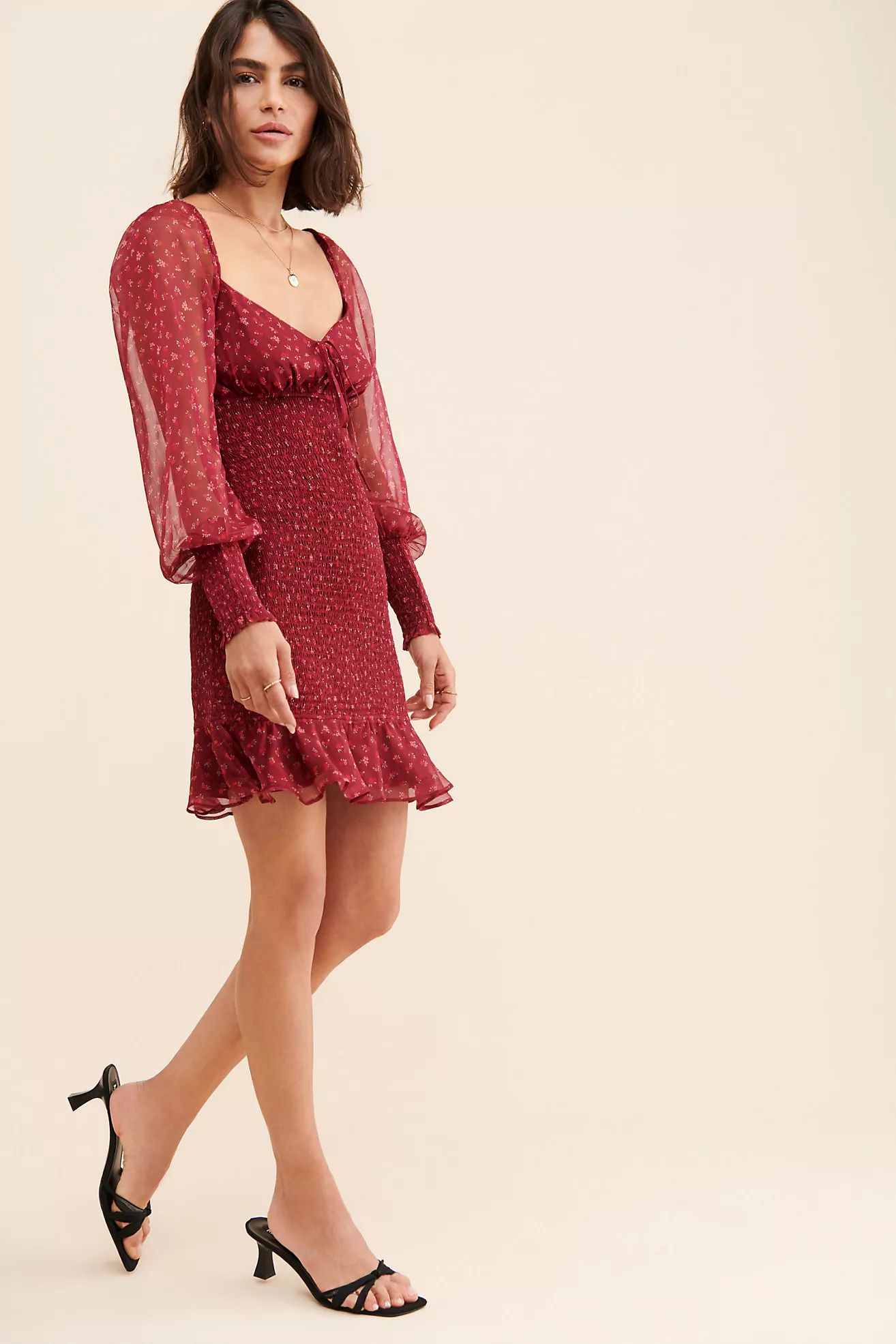 The East Order Tie Front Mini Dress | Anthropologie (US)