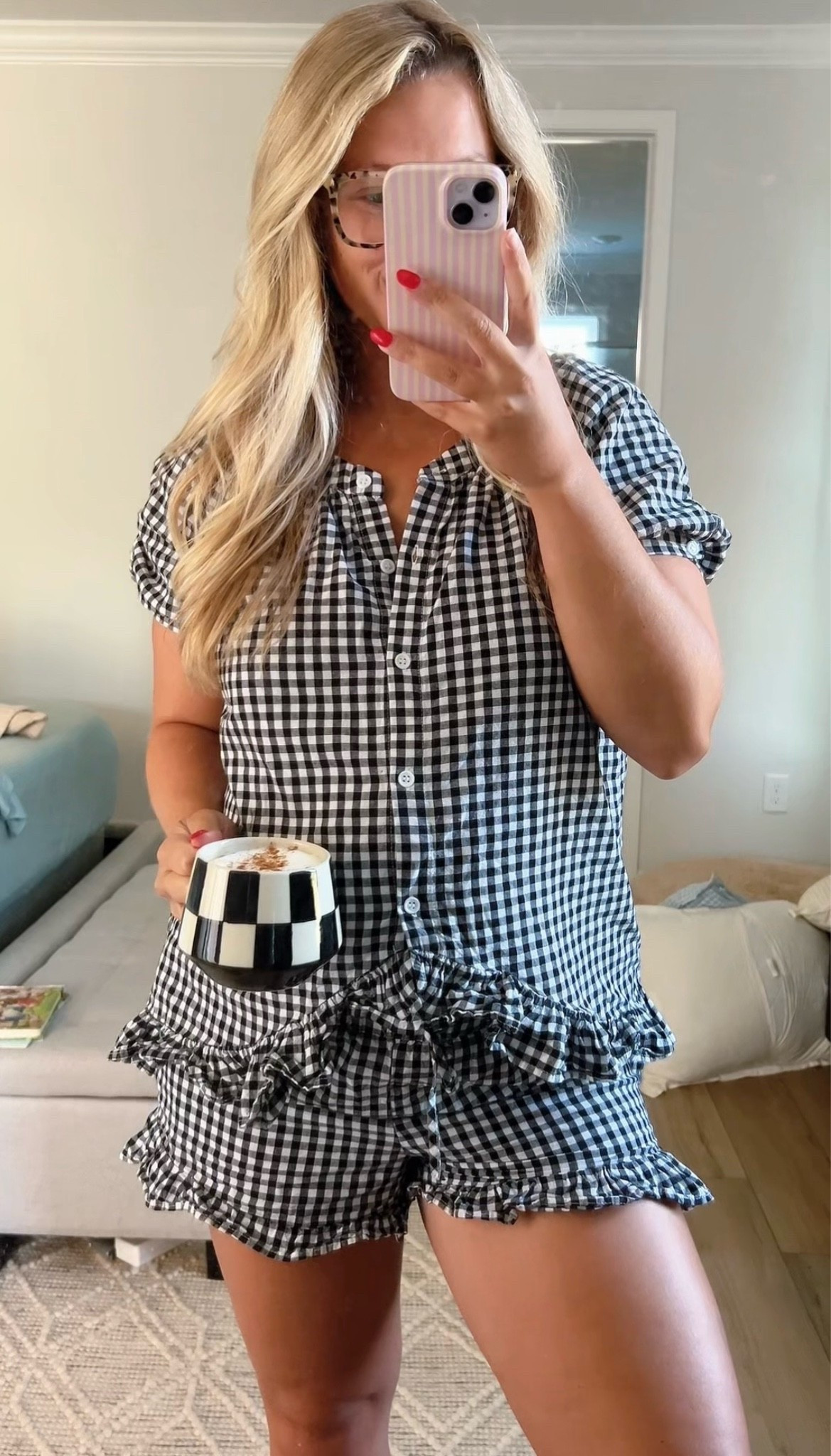 pj set I'm loving that fits over the bump!! 🤍

#LTKmorningroutine #LTKBump #LTKootd