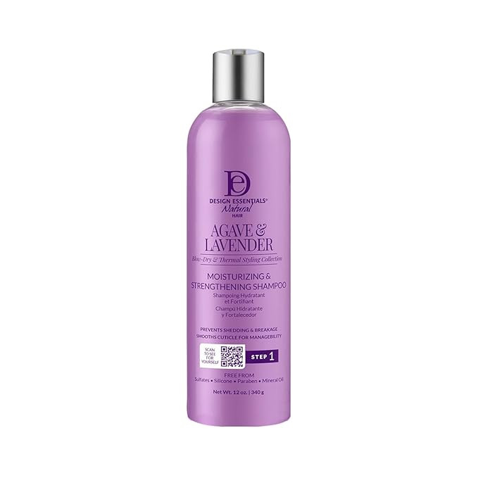 Design Essentials Agave & Lavender Moisturizing Hair Bath, Sulfate-Free Shampoo- Blow-Dry & Silk ... | Amazon (US)