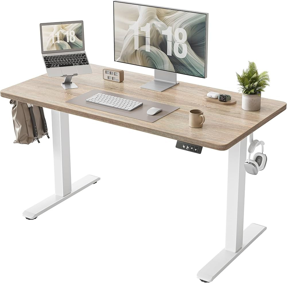 BEXEVUE Standing Desk 48 x 24 inch, Electric Height Adjustable Desk with Splice Board, Sit Stand ... | Amazon (CA)