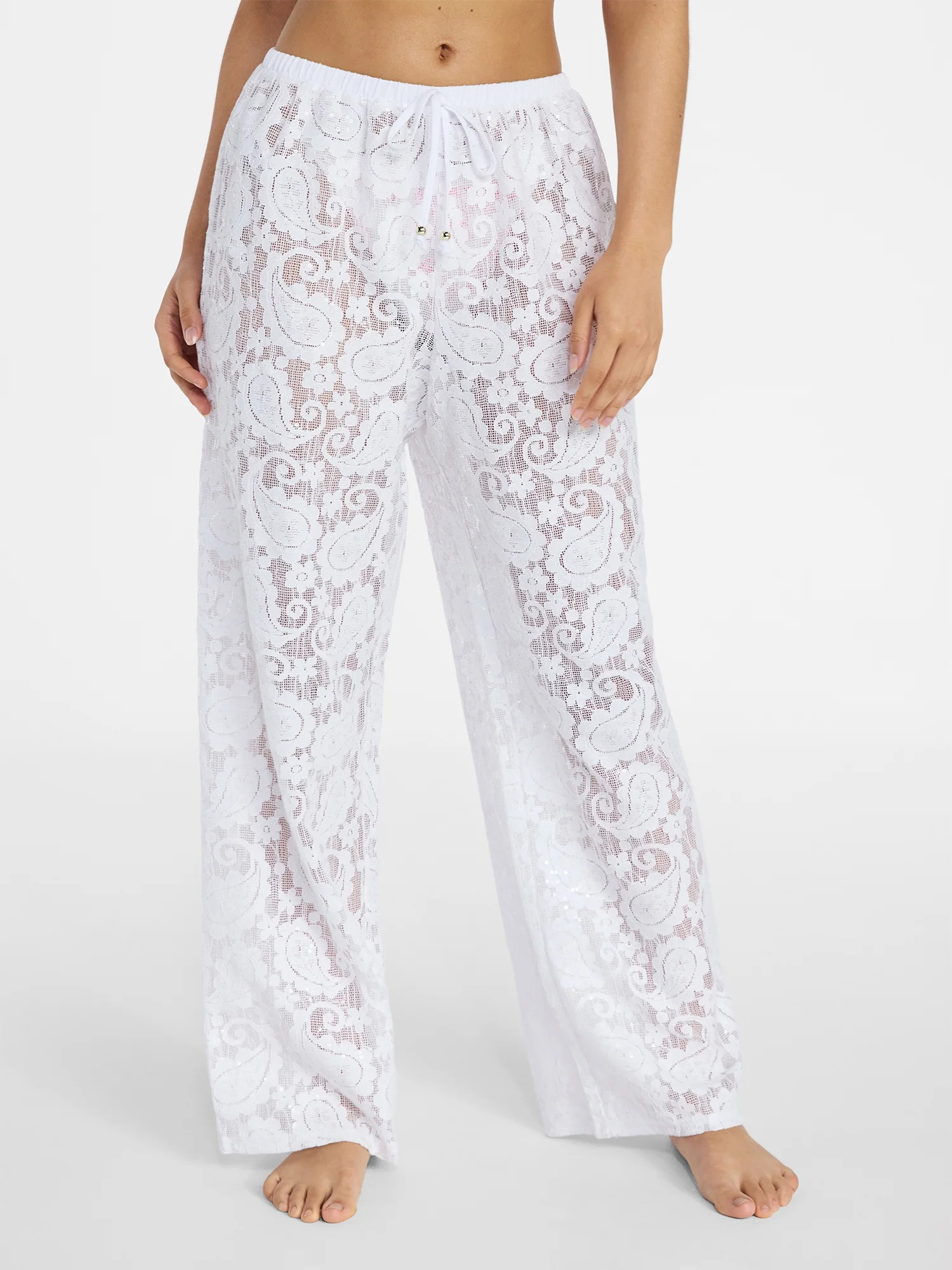 No Boundaries Lace Pants Swim Coverup, Women’s XXS-XXL | Walmart (US)