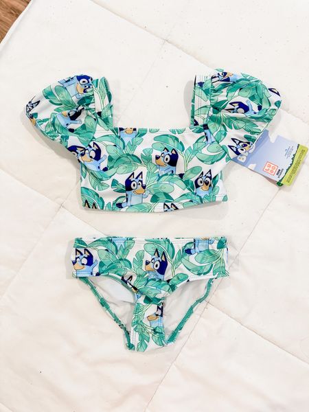 Cute bathing suit for Arielle’s Bluey themed birthday party! 🧡💙

#LTKbaby #LTKkids #LTKswim