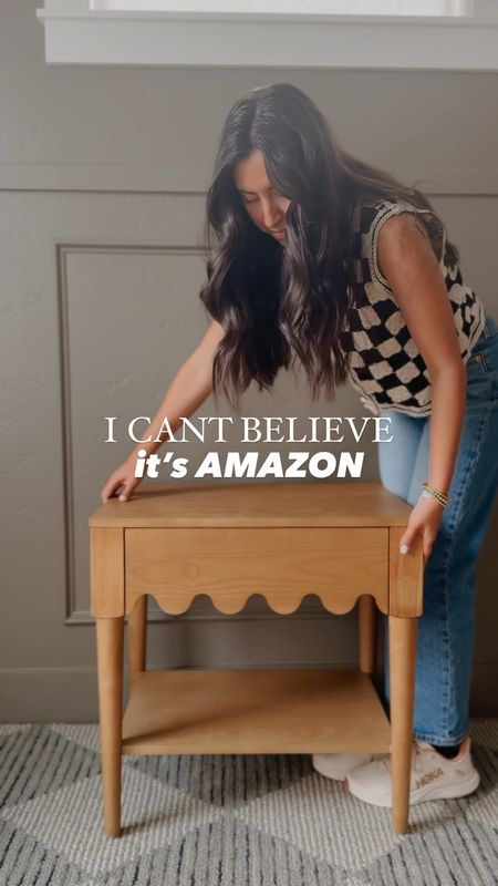 My Amazon scalloped nightstand is now on sale! It’s made of solid wood + has soft close drawers!

#LTKSaleAlert #LTKVideo #LTKHome
