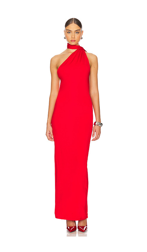 The Violetta Maxi Dress in Red Formal Wedding Guest Dress Fall Red Dress Fall Formal Dress Gown | Revolve Clothing (Global)
