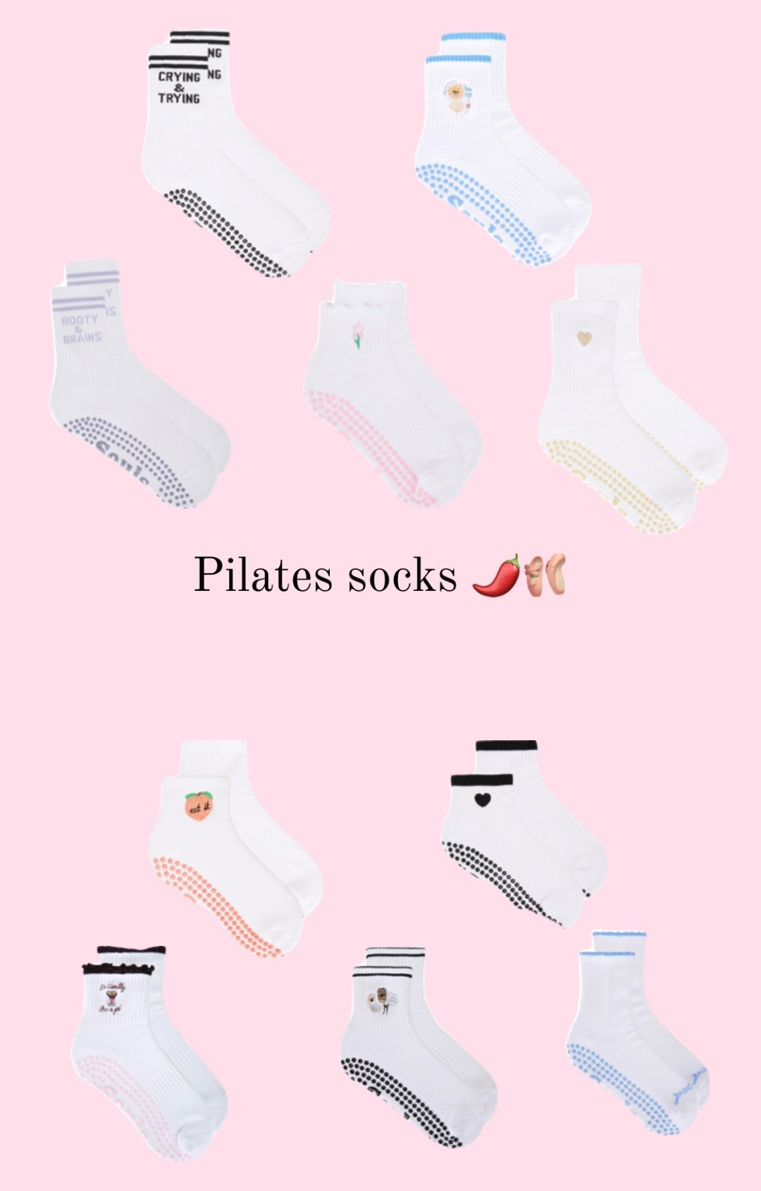 Pilates socks 💕🫶🏻🩰

#LTKStyleTip #LTKActive
