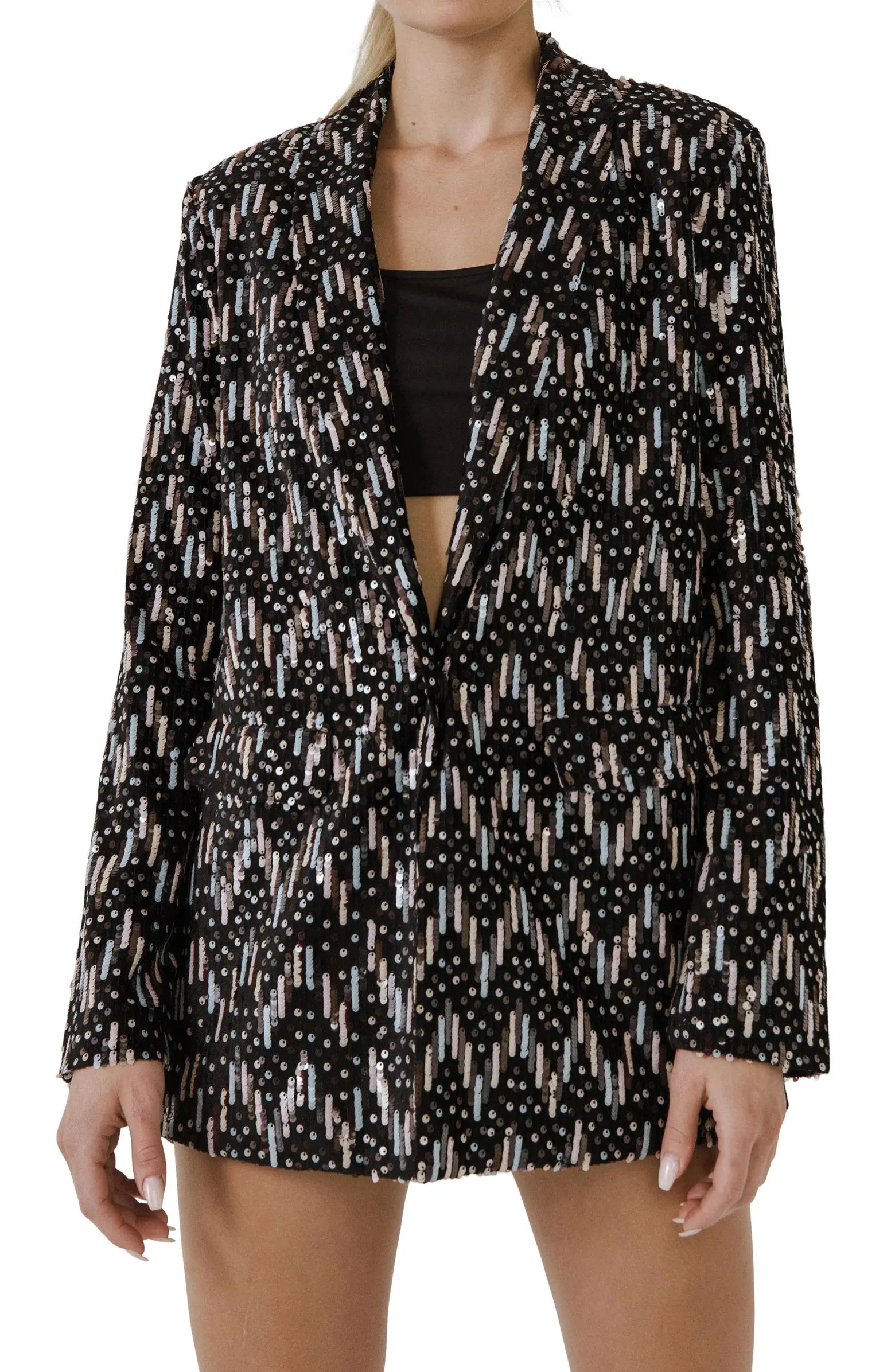 Endless Rose Sequin Single Breasted Blazer | Nordstrom | Nordstrom