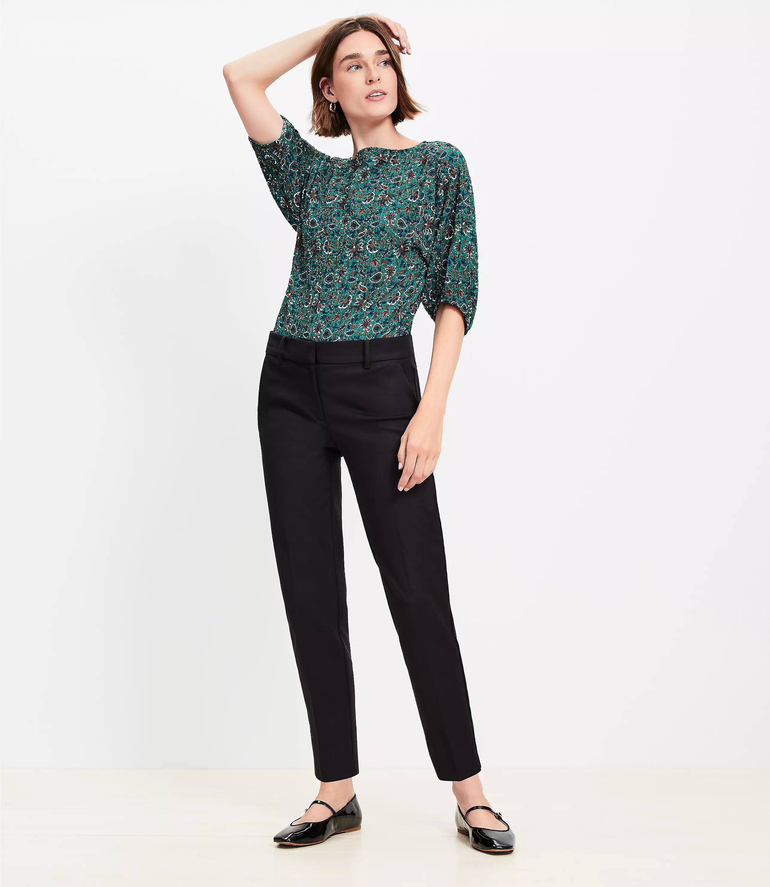 Petite Riviera Slim Pants in Doubleweave | LOFT