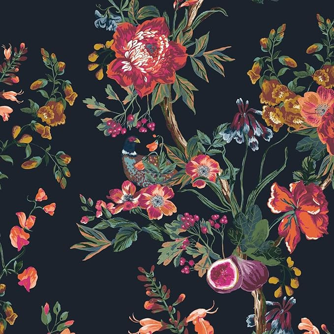 Joules Forest Chinoiserie French Navy Wallpaper | Amazon (US)