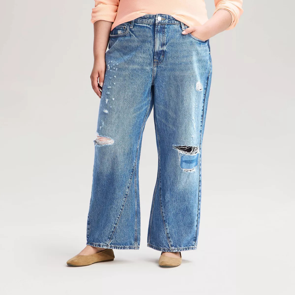 Women's Mid-Rise Loose Jeans - Universal Thread\u2122 Vintage Medium Wash 00 | Target