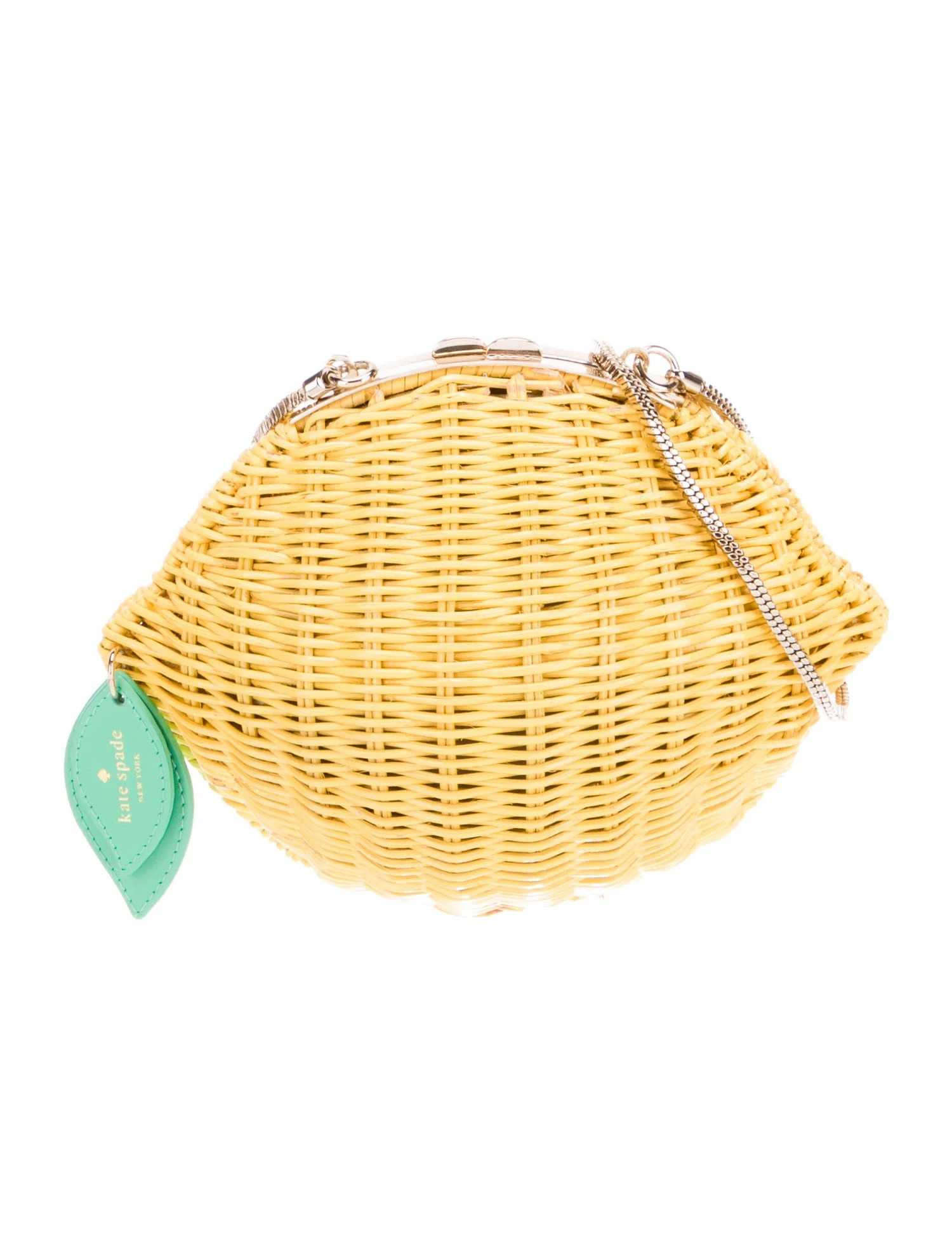 Kate Spade New York Wicker Minaudière - Yellow Crossbody Bags, Handbags - WKA463534 | The RealRe... | The RealReal