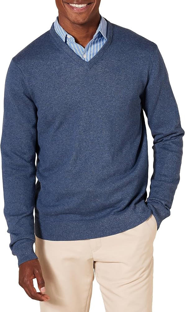Amazon Essentials Men's V-Neck Pullover Sweater (Available in Big & Tall) | Amazon (US)