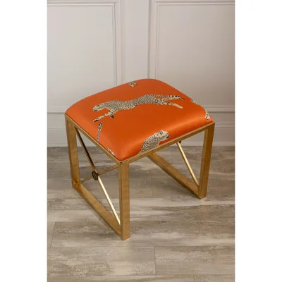 Scalamandre Single Leaping Cheetah Bench | Wayfair North America