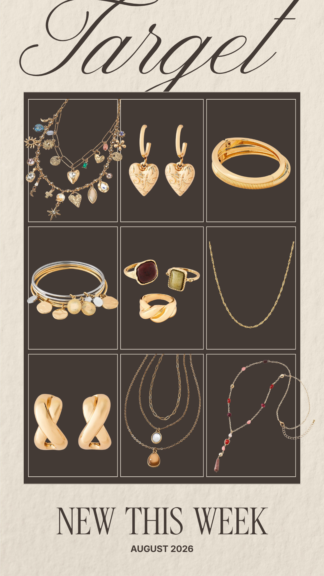 New fall jewelry pieces from Target!  

 #LTKootd #LTKSeasonal