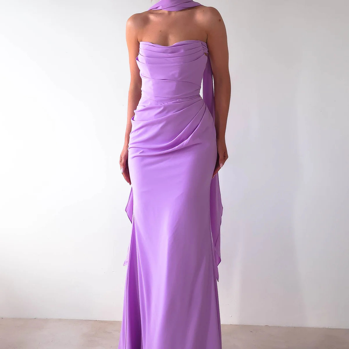 Lisa Multiway Chiffon Gown | Lilac | Oh Hello Clothing