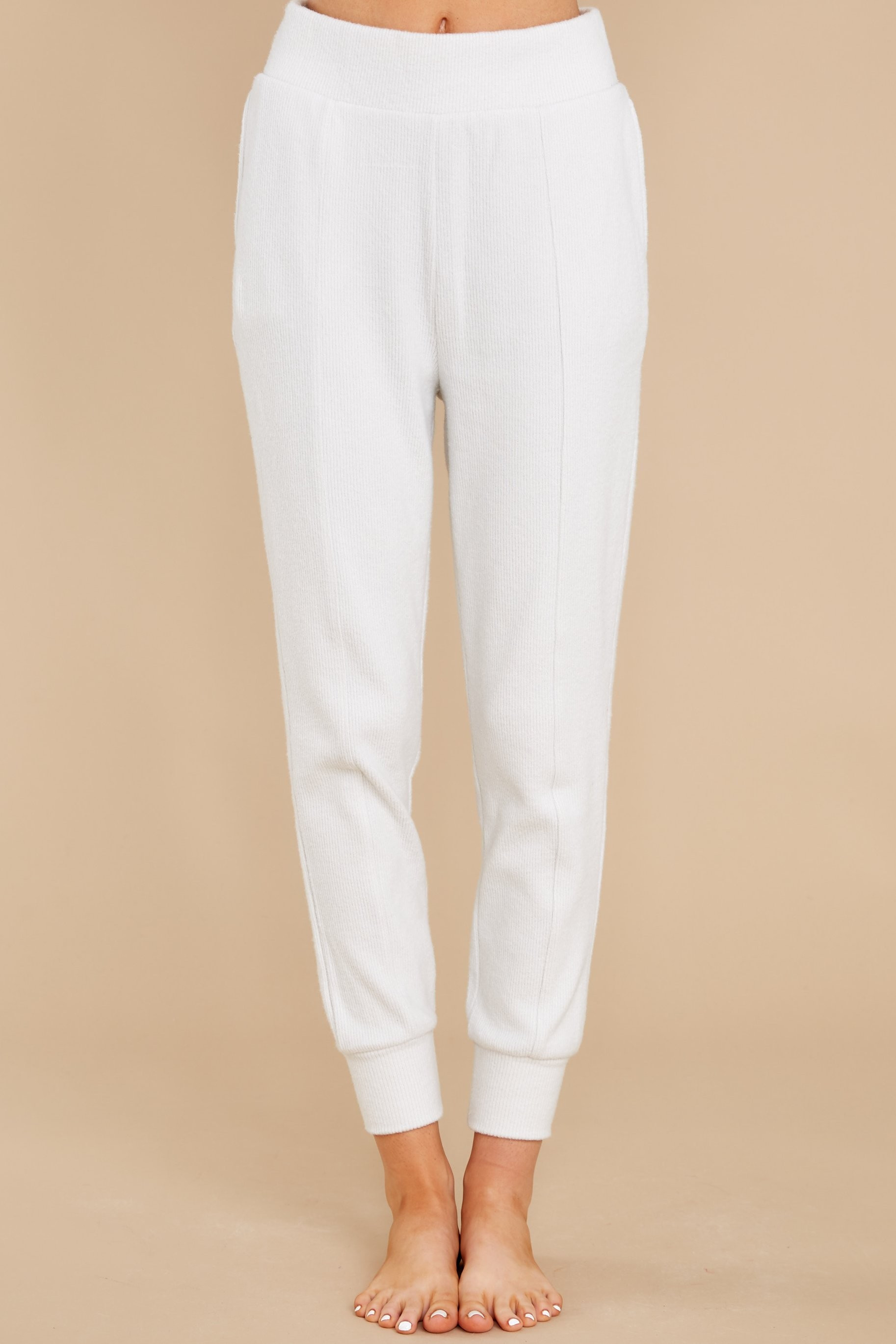 Pleasant Memories Oatmeal Joggers | Red Dress 