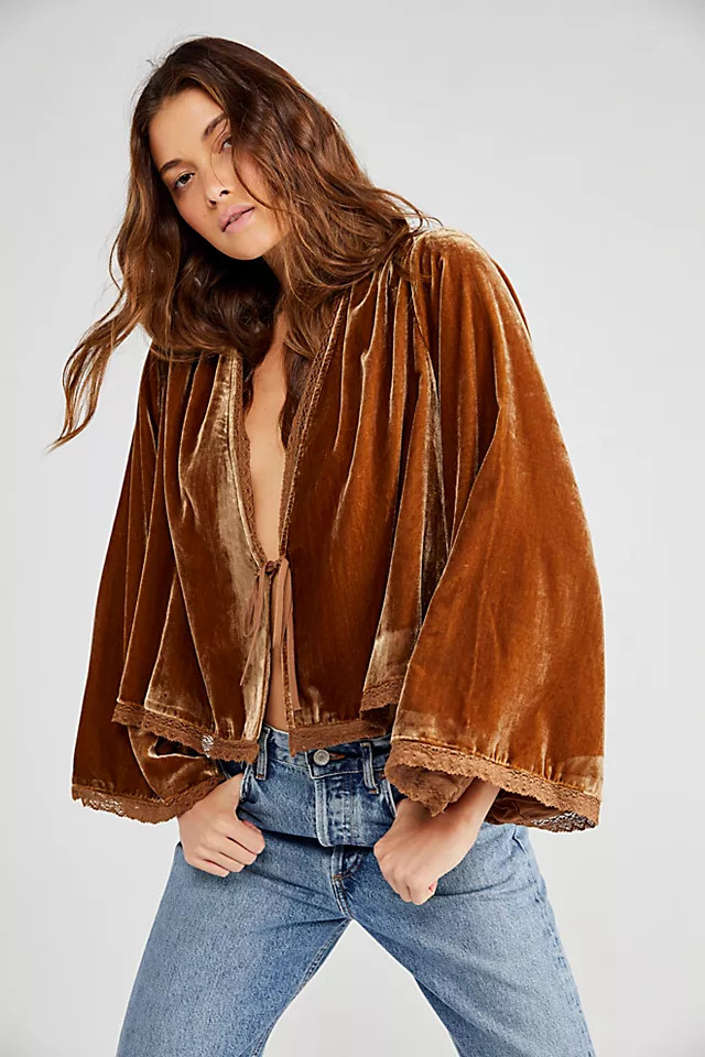 Velvet Bed Jacket | Free People (Global - UK&FR Excluded)