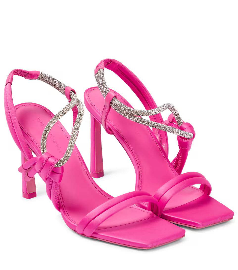 Cassie embellished satin sandals | Mytheresa (US/CA)